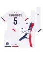 Paris Saint-Germain Marquinhos #5 Bortedraktsett Barn 2024-25 Korte ermer (+ bukser)